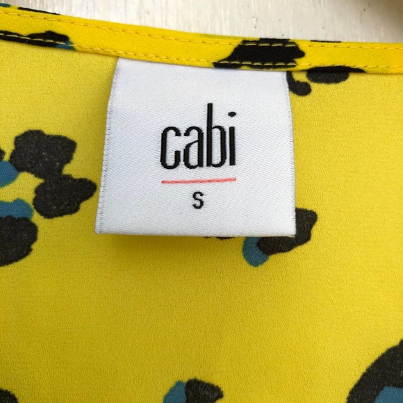 CAbi |  Yellow Animal Print Top - Picture 9 of 9